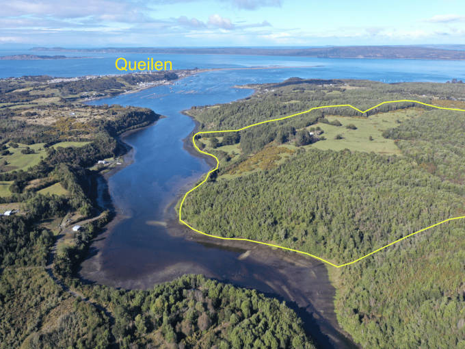 Terreno 67.5 has en Queilen Chiloé